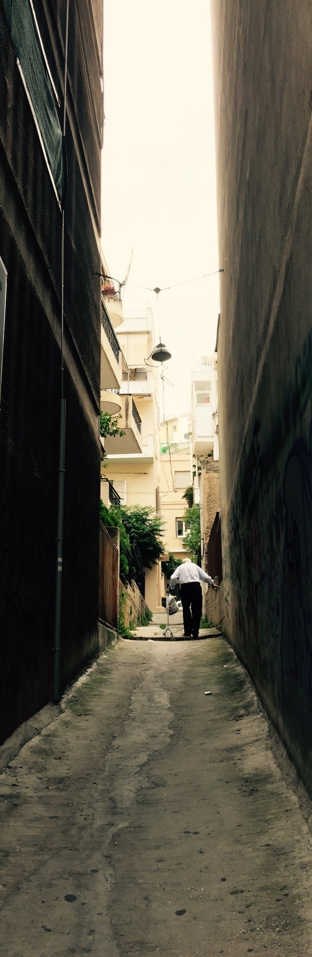 Man in alley