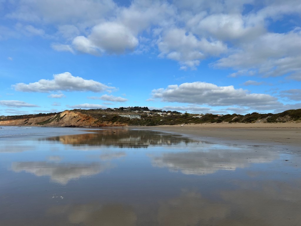 A favourite photo from February 2025 when Ross and I had a few days rest and relaxation at a beachside town on the coast of Victoria, Australia.